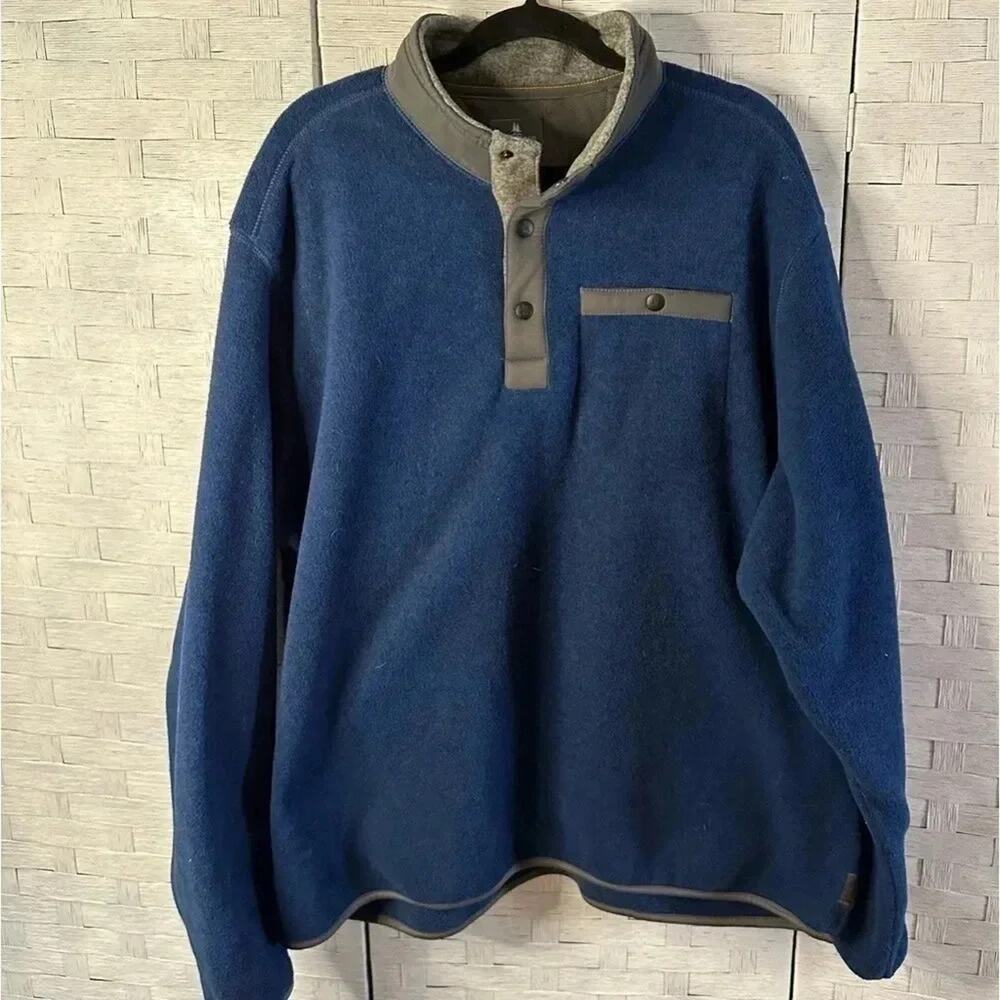 G.H.Bass &co. Please pull over half snap down cozycore navy soft